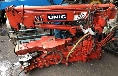 (新到貨)日本UNIC V10型 油壓吊桿 3噸半專用型(995KG吊桿、延伸3節) 油壓吊車/貨車吊桿(附文武支撐腳)