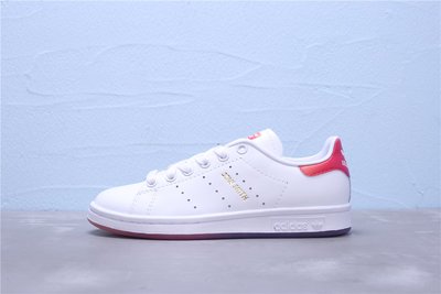 Adidas Stan Smith 經典 白紅 漸變水晶底 皮革 休閒運動板鞋 男女鞋 EG8133