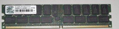 創見4G DDR2-667 ECC REG伺服器記憶體TS512MQR72V6T 4GB 2RX4工作站SERVER