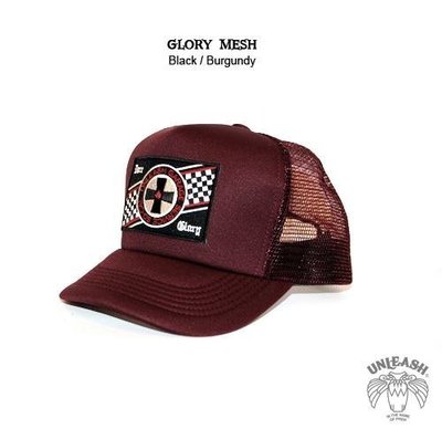 【AXE】UNLEASH - “Glory Mesh”網帽[深紅]西岸潮流 SOCAL 重機 刺青帽子夏天