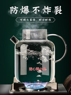 精品水果茶壺玻璃冷水壺耐高溫家用1.5升涼水3000ml大容量泡茶果汁壺