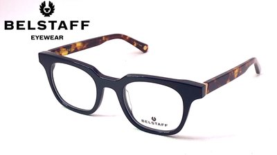 【本閣】BELSTAFF BOOMAN 日本製手工光學眼鏡框 賽璐珞板材黑玳瑁大方長鏡腳 男女英國皮衣外套精品 金子眼鏡