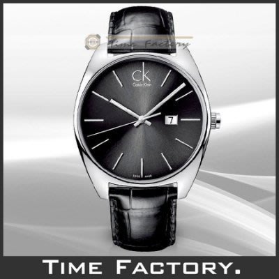 時間工廠 無息分期 CK Calvin Klein 時尚簡約大錶徑腕錶 K2F21107