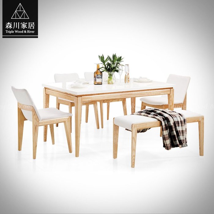《森川家居》NRC-08RC25-北歐設計梣木實木長凳 客廳起居室餐廳民宿/餐桌餐椅收納設計/美式LOFT品東西IKEA