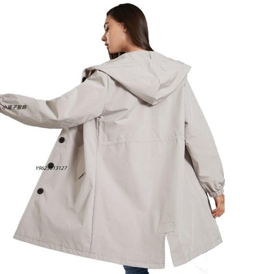 newWater proof hooded windbreaker ms leisure long coat loose