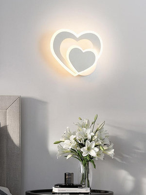 壁燈現代簡約原木壁燈北歐風格床頭燈臥室墻壁燈創意個性兒童房燈具