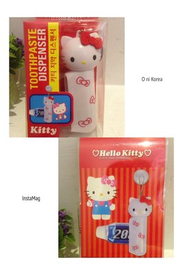 正韓 Hello Kitty 擠牙膏器 實品照片