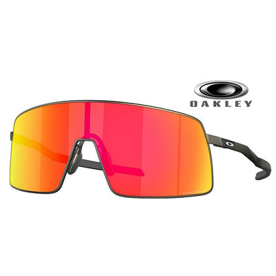 【原廠公司貨】Oakley 奧克利 Sutro Ti 運動包覆鈦金屬太陽眼鏡 OO6013 02 紅寶石水銀鍍膜鏡片