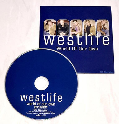 西城男孩 Westlife 2002 我們的世界 World Of Our Own - BMG 台灣版 宣傳單曲 CD