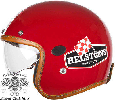♛大鬍子俱樂部♛ Helstons® Flag Carbon 法國 原裝 碳纖維 復古 紅色