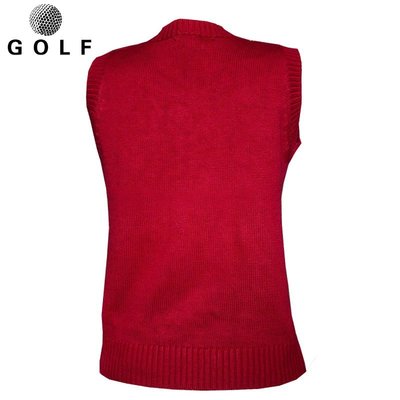 熱銷 高爾夫運動馬甲毛衣背心golf休閑服裝無袖女球服V領針織衫高球衣 可開發票