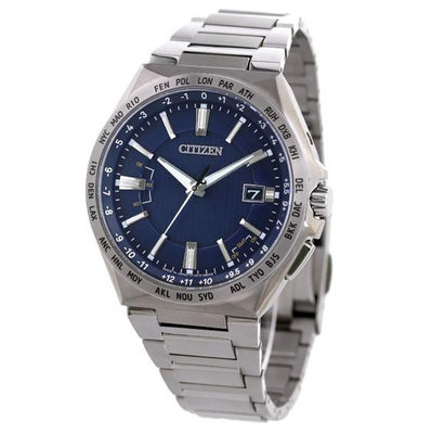 預購 CITIZEN CB0210-54L 星辰錶 手錶 45mm ATTESA 電波 海軍藍面盤 鈦金屬錶帶 男錶女錶