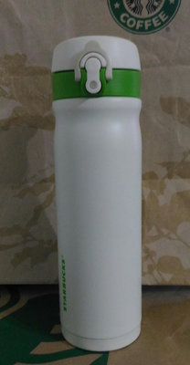 Starbucks星巴克~2012 14週年 白色 不鏽鋼保溫瓶/隨身瓶 膳魔師500ML~全新~全館隨行杯免運(限交貨便取貨)