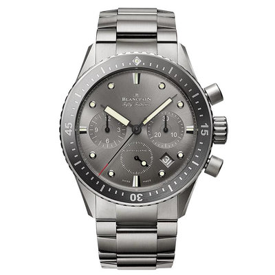 【玩錶交流】全新品 BLANCPAIN 寶珀錶 鈦金屬錶殼 鈦金屬錶帶  五十噚 飛返計時碼錶 5200-1210-98S