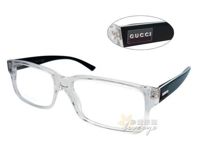 【珍愛眼鏡館】GUCCI 古馳 復古大鏡面光學鏡框 彈簧設計 GG1625 透明鏡面 公司貨正品超值特惠 # 1625