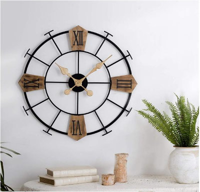時鐘 可OEM靜音鐵和木質掛鐘客廳鐘錶