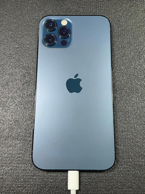 【有隻手機】Apple iPhone 12 Pro 128G 太平洋藍色-目前電池健康度-85%-二手的手機