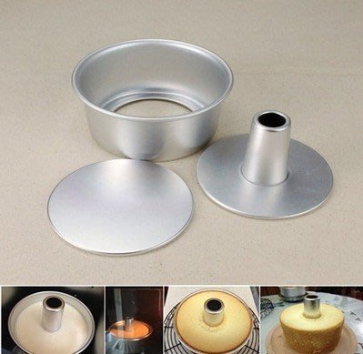 夢饗屋    6吋 戚風蛋糕模型 天使蛋糕模專用活底模 活動圓形抽芯  煙囪蛋糕模 (DH-055)