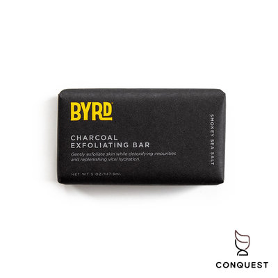 【 CONQUEST 】BYRD Activated Charcoal Exfoliating Bar 沐浴香皂 肥皂