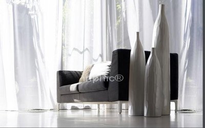 INPHIC-抽象切面落地大花瓶白色落地花瓶組現代簡約風格