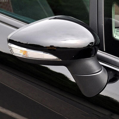 Hys 汽車左側右側動力轉向信號後視鏡總成適用於福特 FIESTA MK7 2009 2010 2011 2012 20