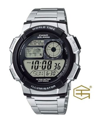 【天龜】CASIO 十年電力 時尚運動手錶 AE-1000WD-1A