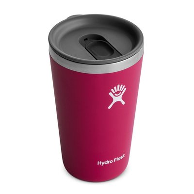 【Hydro Flask】16oz 473ml 保溫隨行杯 酒紅色 滑蓋咖啡杯 保溫杯 保冷杯 保溫瓶 TUMBLER