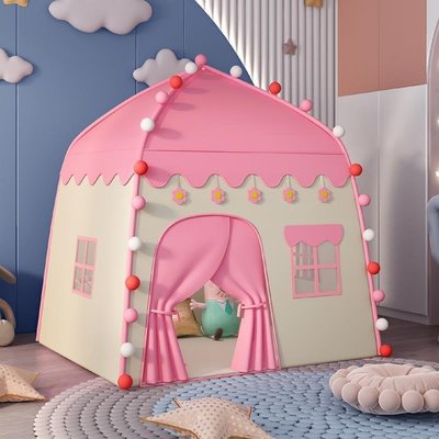 【熱賣下殺】兒童帳篷室內游戲屋公主女孩男孩城堡家用寶寶小帳篷床