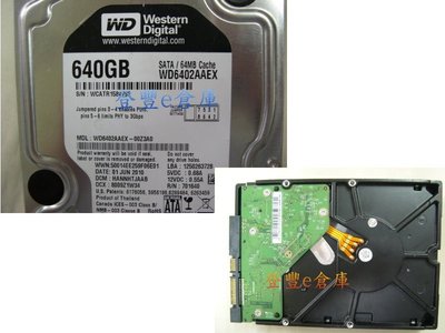 【登豐e倉庫】 F31 WD6402AAEX-00Z3A0 640G SATA3 修理硬碟 硬碟救援 救資料 不小心刪掉