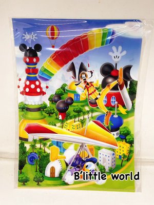 *B Little World * [現貨]香港迪士尼專賣店限定/唐老鴨飛行傘A4 L夾/東京連線