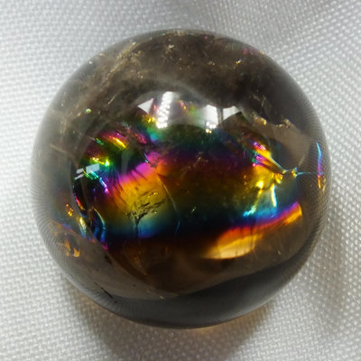 茶晶阿賽斯特萊水晶球023–直徑20mm。珍藏水晶