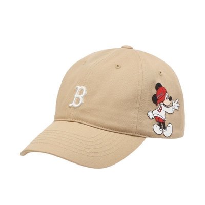 ♥ Paris Kiki ♥ 韓國 MLB 2020 迪士尼米奇 logo棒球帽 老帽 Mickey 卡其 (可面交)