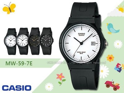 CASIO 卡西歐 手錶專賣店 國隆 MW-59 指針 男錶 白面 丁字 (另MQ-24 LQ-139)