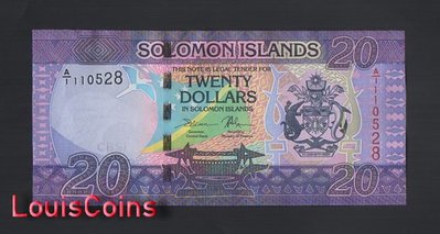 【Louis Coins】B1320-SOLOMON ISLANDS-ND (2017)所羅門群島紙幣,20