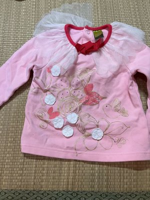 2手極新Hallmark babies粉紅上衣1歲到1歲半約80公分上下可穿