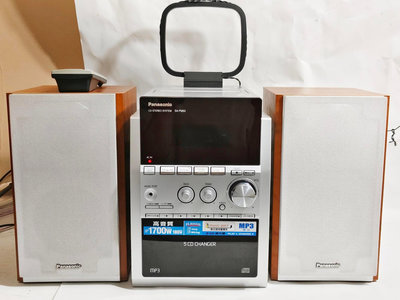 國際牌 Panasonic SA-PM53 5CD stereo 美型 床頭音響 組合音響 兩聲道喇叭／宜自取／搬家出清
