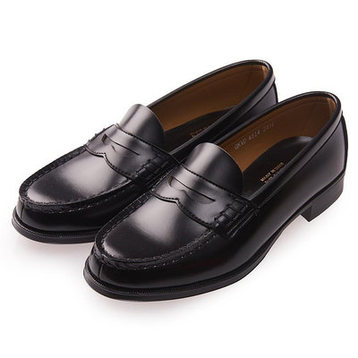 日本 HARUTA 平底素面 黑色 2E楦 女 4514 人造皮革 復古經典便士 皮鞋 學生鞋 通勤鞋