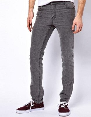 [Cheap Monday-Tight Skinny Jeans Grey]灰 牛仔褲 (W28in L32in)