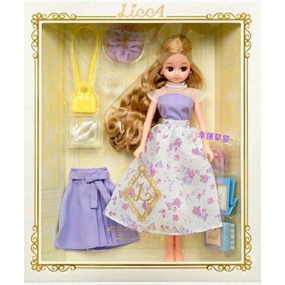 莉卡娃娃 licca 娃娃衣服 正版 莉卡大小姐 第15彈 紫花裙的漫步海岸邊-莉卡娃娃 /完整版/莉卡正版 原廠盒