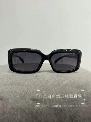 預購 全新正品 CHANEL CH5520 矩型框墨鏡 黑色愛心 偏光 漸層灰色片 太陽眼鏡 SUNGLASSES A71590 X02016