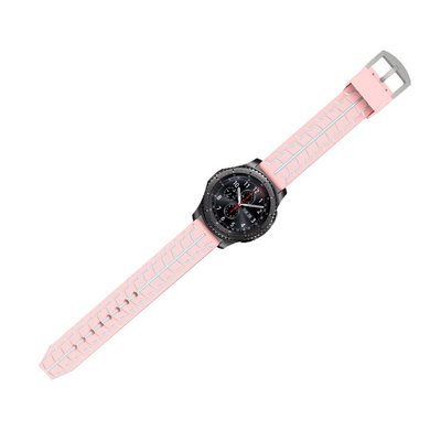 適用於22mm錶帶 魚骨紋矽膠錶帶 適用華為watch GT3 PRO