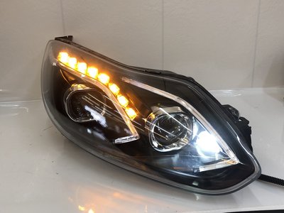 合豐源車燈 FOCUS 福克斯 MK3 LED 魚眼 大燈 頭燈 11 12 13 14 年 賓士款 日行燈 導光 Q5