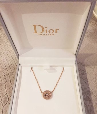 【翰貝格名牌館】全新真品 Dior ROSE DES VENTS 羅盤 八芒星 玫瑰金 粉色 蛋白石 鑽石 手鍊