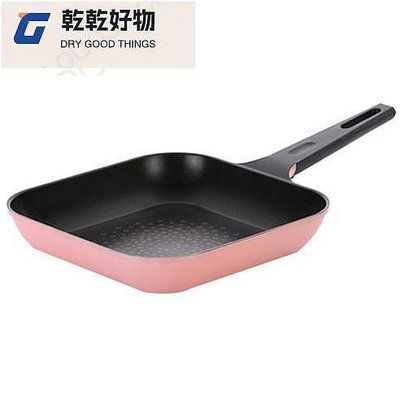 【現貨精選】[NeoFlam] 我愛鑽石方形煎鍋 (粉紅色)