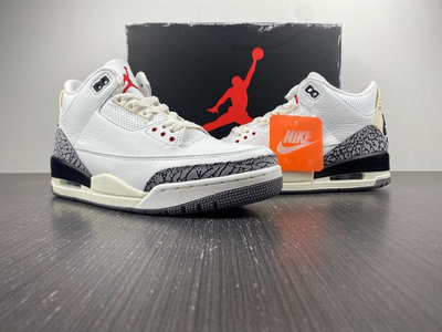 Nike Air Jordan 3 White Cement Reimagined 白水泥 爆裂紋 老屁股 DN3707-100 一元起標