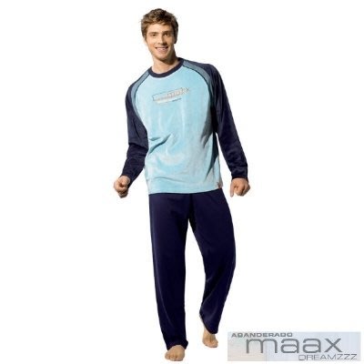 【西班牙 MAAX】(9658)男性時尚休閒居家服睡衣絨布套 (L)