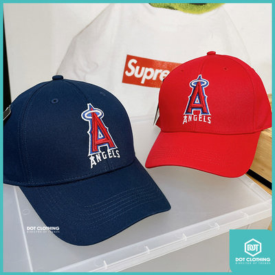 DOT 聚點 創信 MLB 美國職棒大聯盟 加州天使隊 ANGELS 大谷翔平 球迷帽 棒球帽 紅色 刺繡 老帽 台灣製