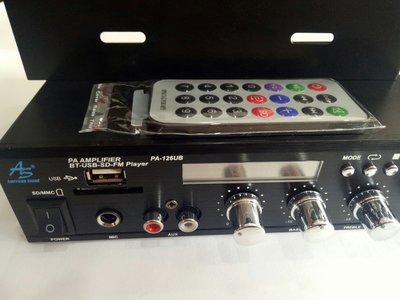 小型擴大機 AS PA126UB 多功能擴大機 FM收音 SD USB MP3 藍芽接收