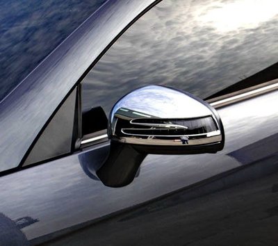 現貨熱銷-易車汽配 Benz SLK R172 2011~2020 SLK200 SLK250 改裝 鍍鉻銀 後視鏡蓋