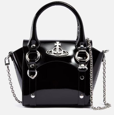 代購Vivienne Westwood Betty Mini Patent-Leather Bag休閒時尚漆皮劍橋包斜背包